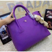 Prada Original Clemence Leather Tote BN0890 in Purple Fug VS05607