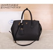 Prada Original Grainy Leather Tote Bag BN2829 Black VS02145