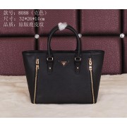 Prada Original Grainy Leather Tote Bag BN8088 Black VS08987