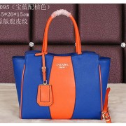Prada Original Grainy Leather Tote Bag BN8095 Royal VS00294