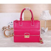 Prada Original Grainy Leather Tote Bag BN9055 Rosy VS05173