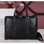 Prada Original Leather Briefcase P2785 Black VS04823