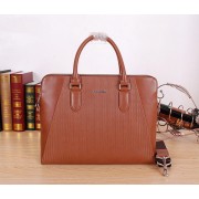 Prada Original Leather Briefcase P285871 Wheat VS04091