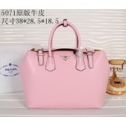 Prada Original Leather Tote Bag BR5071 Pink VS06853