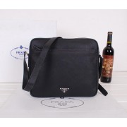 PRADA Original Saffiano Leather Messenger Bag VA3082 Black VS03273
