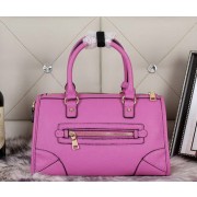 Prada Pebble Grainy Calf Shoulder Tote Bag BL0639 Rose VS07780