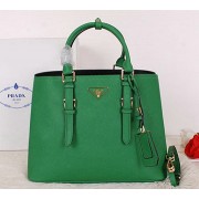 Prada Saffiano Cuir Leather Tote Bag BN2820 Green VS04712