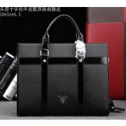 PRADA Saffiano Leather Business Briefcase 51661 Black VS03465