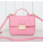 Prada Saffiano Leather Flap Bag BN0960 Pink VS06646
