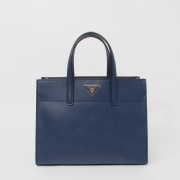 Prada Saffiano Leather Tote Bag BN2603 in Dark Blue XZ VS01645