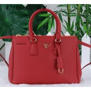 Prada Saffiano Leather Tote Bag PBN1801 Red VS06275