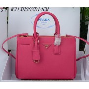 Prada Saffiano Leather Tote Bag PBN1801 Rose VS02074