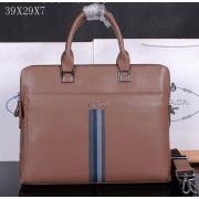 Prada Smooth Leather Briefcase M38421 Wheat VS08006