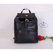 Prada Soft Calf Leather Backpack BZ032L Black VS07030