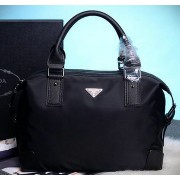 Prada Tssuto Boston Bag P2660 Black VS09518