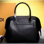 Quality Fendi Adele mini Tote Bags Pebbled Leather 8BHN246 Black VS03251