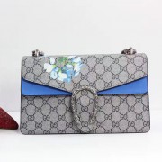 Quality Gucci Dionysus GG Blooms Shoulder Bag Blue 400249 VS07382