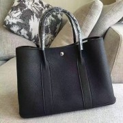 Quality Hermes Garden Party 36 30 Tote Bag in Imported Togo Leather Black VS05392