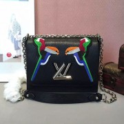Quality Louis Vuitton Epi Leather Early Bird Twist MM M41865 Black VS02972