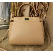 Replica AAA Fendi mini Peekaboo Bag Original Leather 55211 Beige VS04128