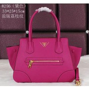 Replica AAA PRADA Grainy Calfskin Leather Tote Bag BN8256 Rose VS09807