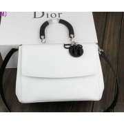 Replica AAAAA Dior Be Dior Flap Bag Nappa Leather CD99018L White&Black VS02491