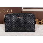 Replica AAAAA Gucci Guccissima Leather Mens Clutch G622392 Black VS00727