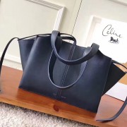 Replica Best Celine Medium Tri Fold Shoulder Bag in Blue Smooth Calfskin 030402 VS06575