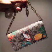 Replica Best Gucci Blooms GG Superme Canvas Chain Wallet 424891 VS00555