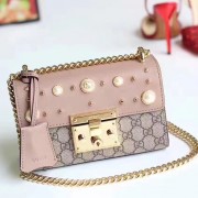 Replica Best Gucci Padlock Studded GG Supreme Shoulder Bag 432182 VS07173
