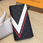Replica Best Louis Vuitton Damier Canvas Brazza Wallet Red N64004 VS01336