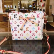 Replica Best Louis Vuitton Monogram Multicolore Bow Bag M40525 White VS08113