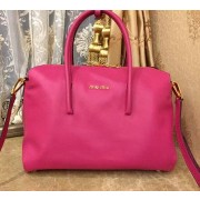 Replica Best miu miu Madras Goat Leather Tote Bag RL0099 Rose VS01736