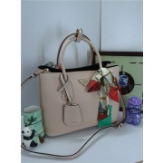Replica Best Prada Original Twin Saffiano Leather Cuir Tote BN2758 in Light Pink with Gold Hardware JJ VS09598