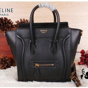 Replica Celine Luggage Nano Bag Ferrari Leather CL3308S Black VS04960