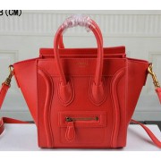Replica Celine Luggage Nano Bag Original Leather C3308S Light Red VS03080