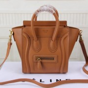 Replica Celine Luggage Nano Bag Original Leather CTS3309 Wheat VS09184