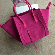 Replica Celine Luggage Phantom Bags Nubuck Leather 99013 Rose VS06802