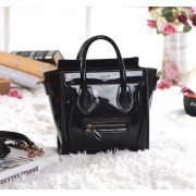 Replica Celine Nao Luggage 3309 in Black Patent Leather VS07852