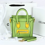 Replica Celine Nao Luggage 88029 in Green Original Leather VS09010
