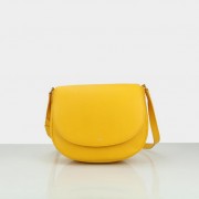 Replica Celine Trotteur Handbag Natural Calfskin Leather 174053 Yellow VS01885