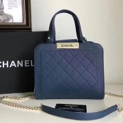 Replica Chanel Click Label Shopping Bag Blue A93732 VS04315