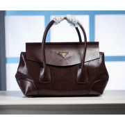 Replica Cheap Prada Snake Leather Tote Bag P1168 Burgundy VS08494