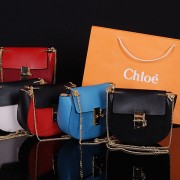 Replica Chloe Drew Small Leather and Suede Cross-body Bag 3S7671 VS08732