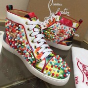 Replica Christian Louboutin Louis Spikes Flat Multicolor CL1240-1 VS04803