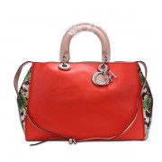 Replica Dior Jumbo Diorissimo Bag in Snake Leather CD0901 Red VS08135