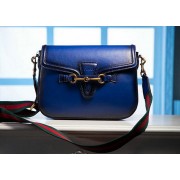 Replica Fashion Gucci Emily Nappa Leather Shoulder Bag 370835 Royal VS08146