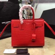 Replica Fashion Saint Laurent Classic Baby Sac De Jour Bag in Red Croco Leather Y12131 VS08598