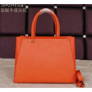 Replica Fendi 2Jours Tote Bag Original Leather 8B8935S Orange VS08078