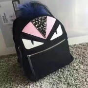 Replica Fendi Backapck in Nylon and Leather with Pink Bag Bugs Eyes 231010 VS06956